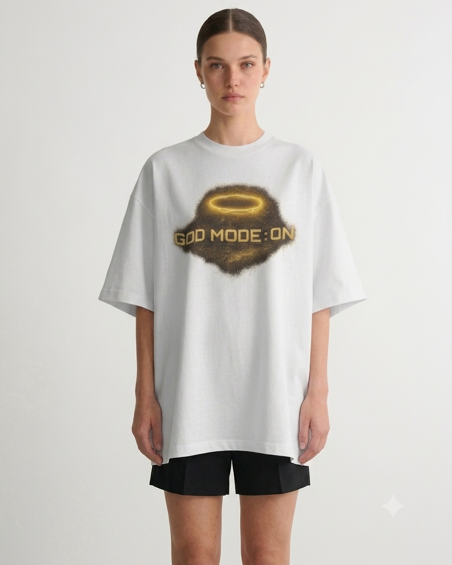 Oversize God Mode On Tee - Image 2