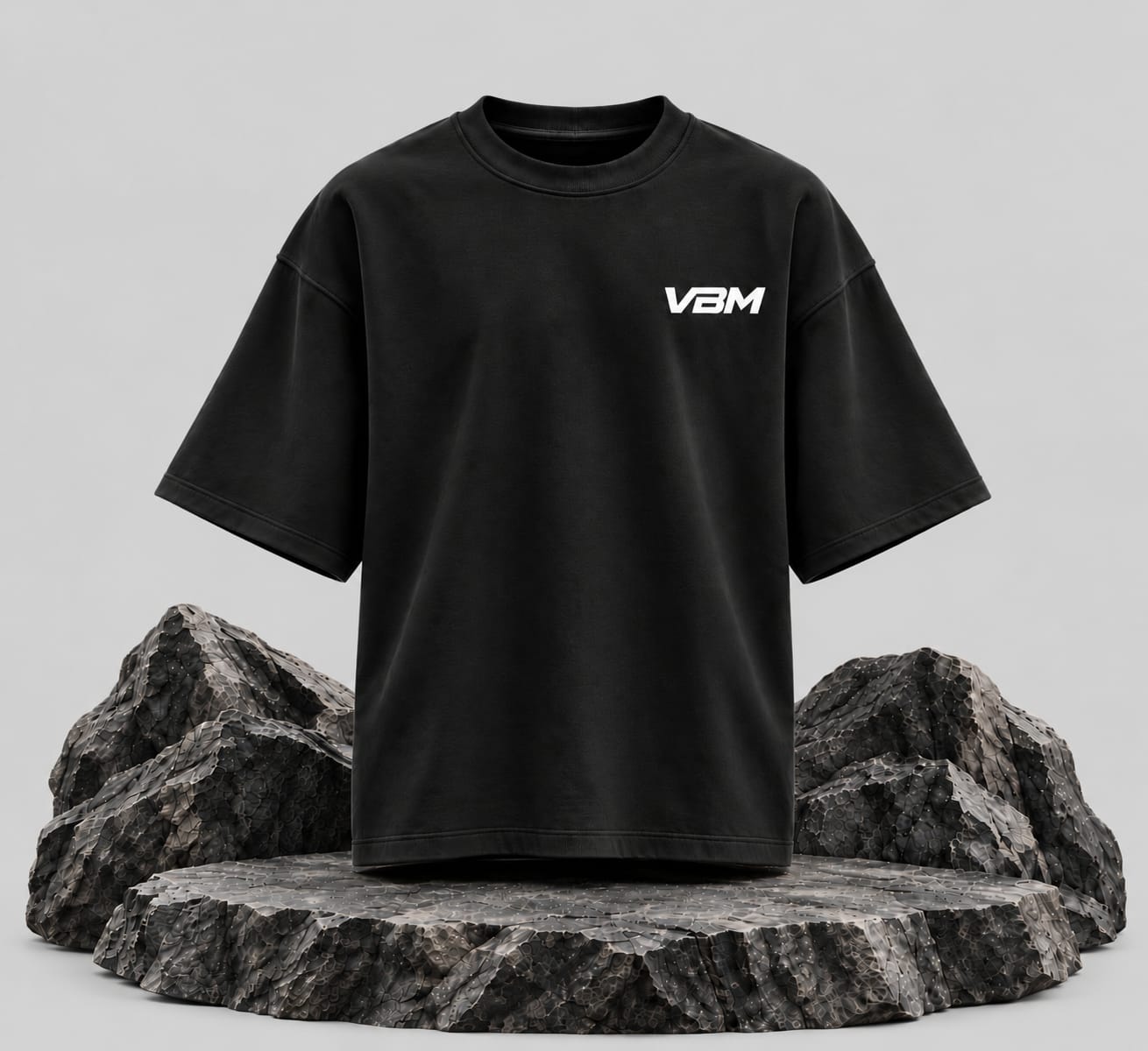 Rock Black Oversize Tee