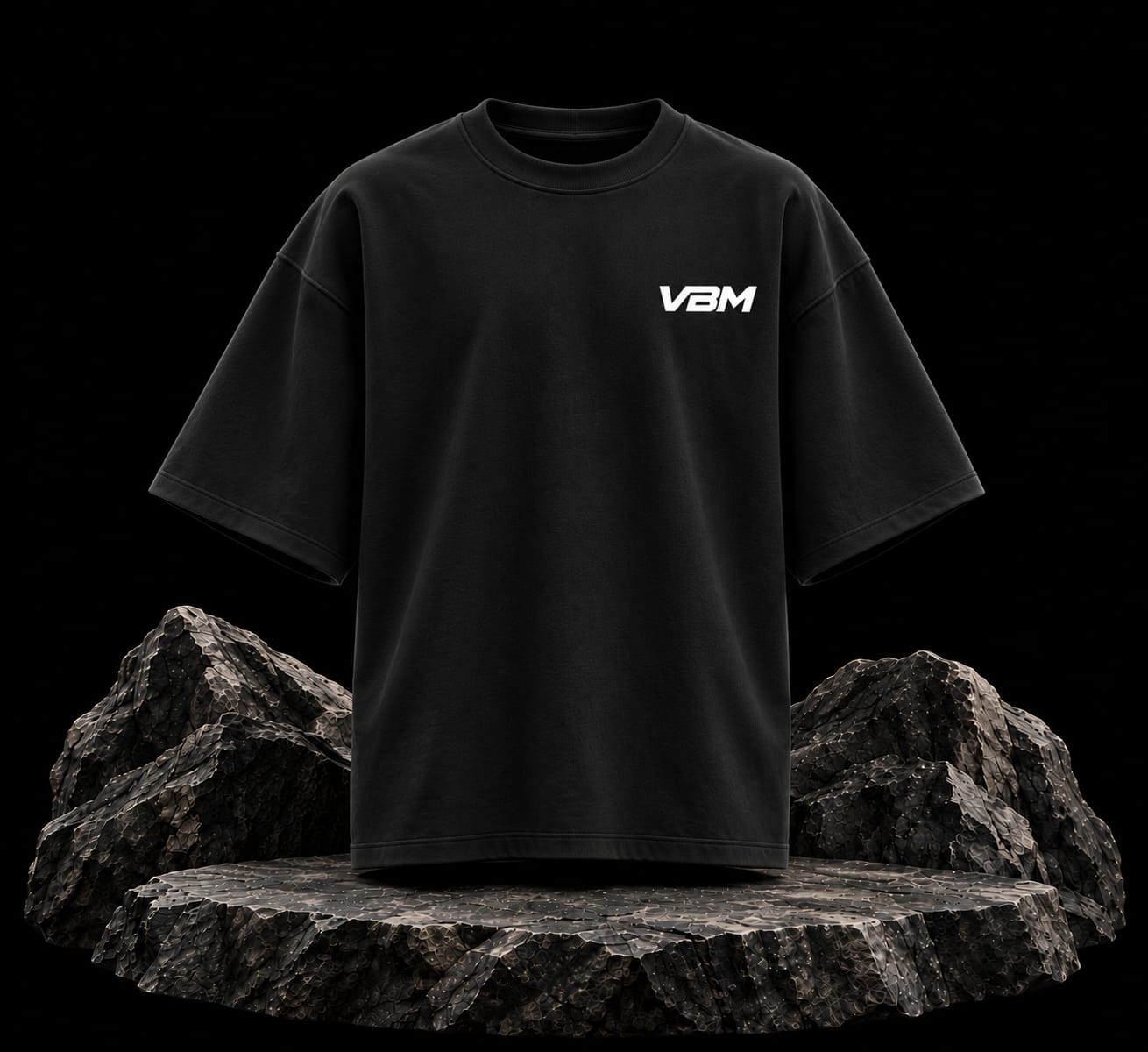 Rock Black Oversize Tee - Image 2