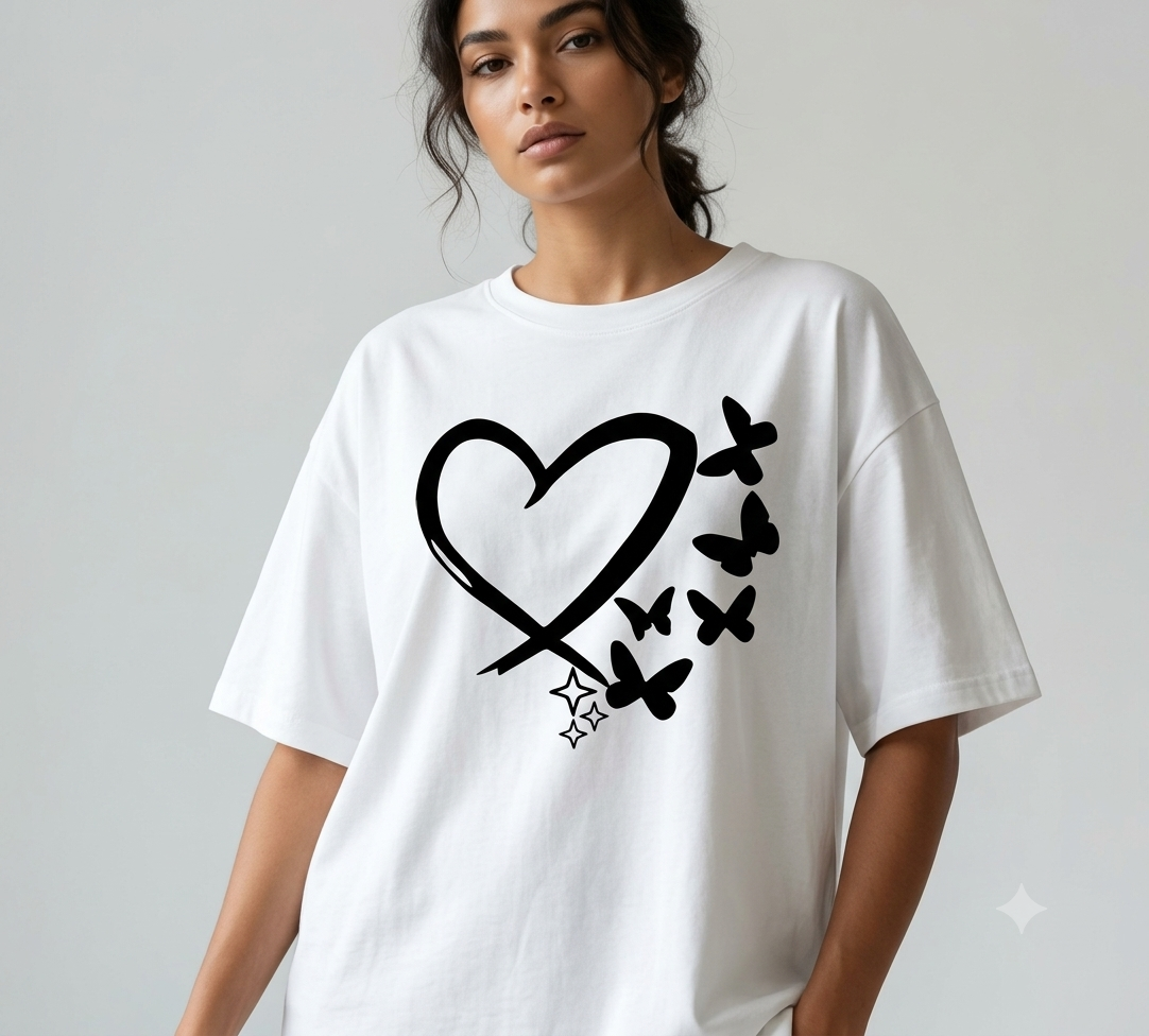 Fly Heart Oversize Tee